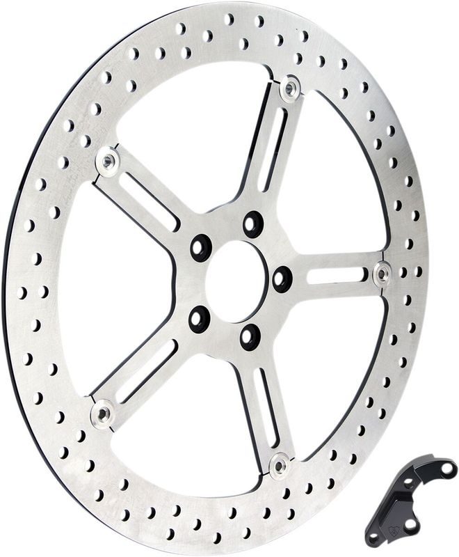 Bromsskiva Arlen Ness Brake flytande vänster Dyna 06-17, Softail 15-17