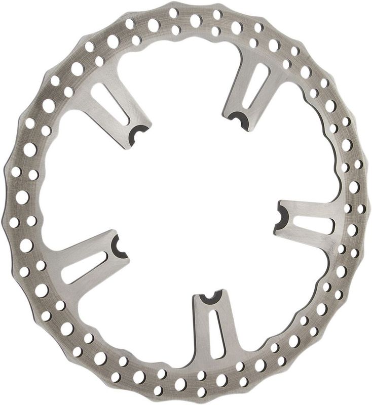 Bromsskiva fram Arlen Ness Jagged 15" vänster Dyna. With spoke mounted brake