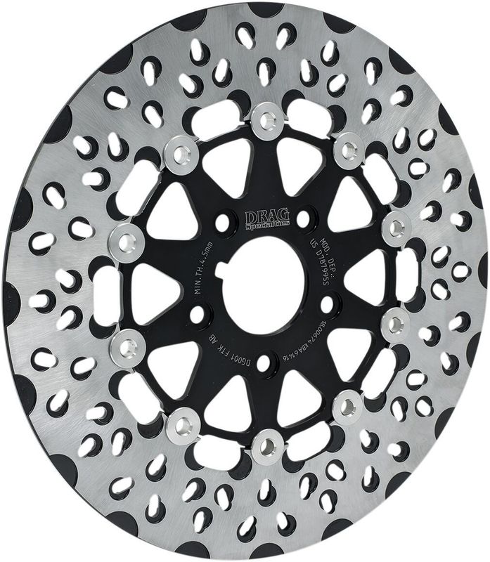 Bromsskiva Drag Specialties FTK Diskle svart H-D 87-99