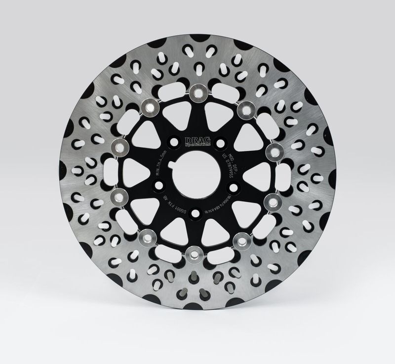 Bromsskiva Drag Specialties FTK Diskle svart H-D 87-99
