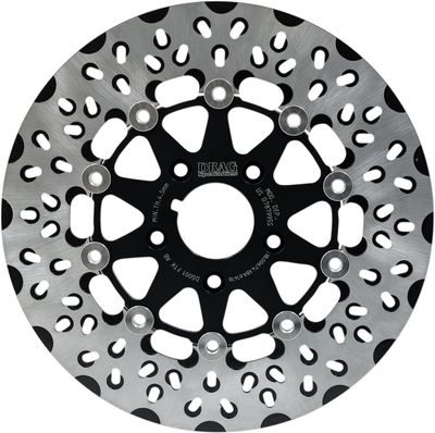 Bromsskiva Drag Specialties FTK Diskle svart H-D 87-99