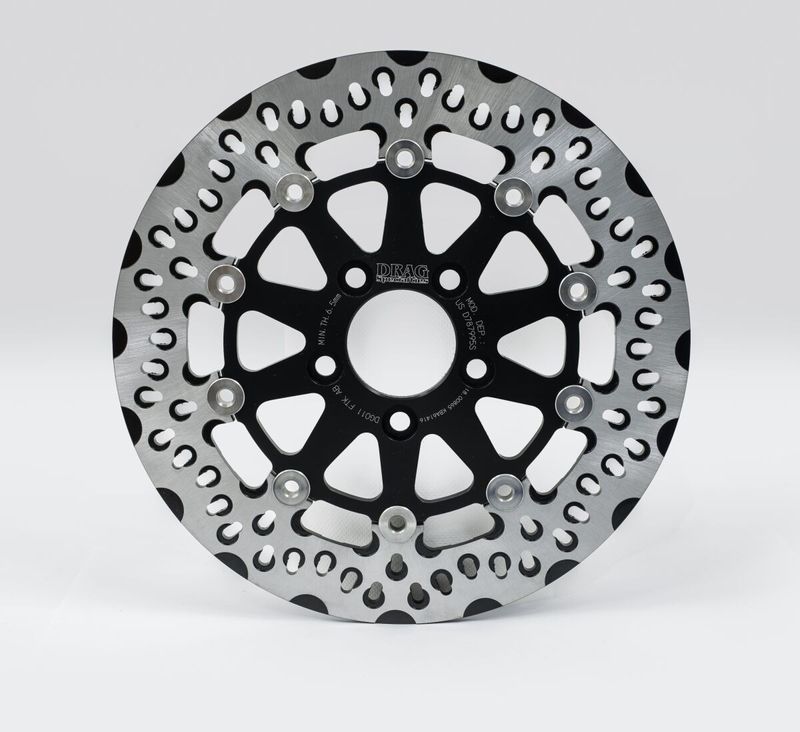 Bromsskiva Drag Specialties FTK Diskle svart Touring 12-24