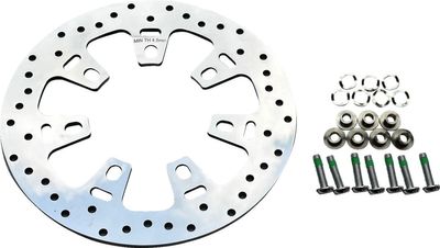 Bromsskiva Drag Specialties OEM-Style polerad rostfri Touring 24