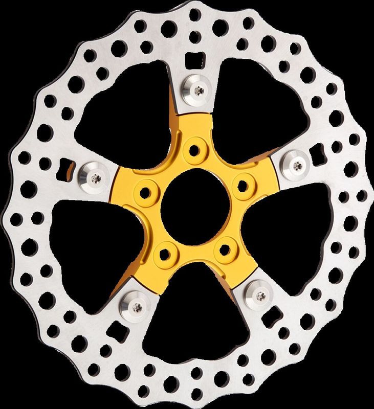 Adapter bromsskiva Arlen Ness guld anodiserad