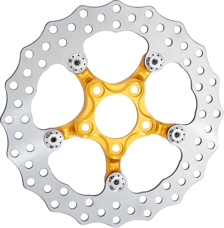 Bromsskiva Arlen Ness Spider 11.5 fram/bak guld 300-064
