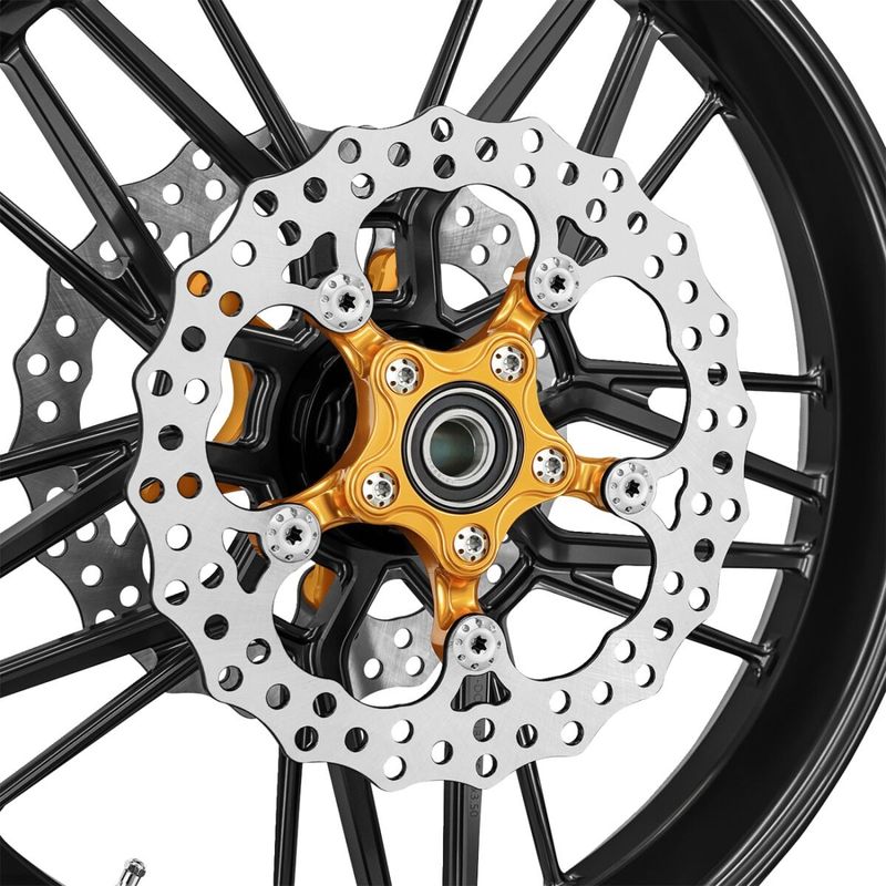 Bromsskiva Arlen Ness Spider 11.8 fram/bak guld