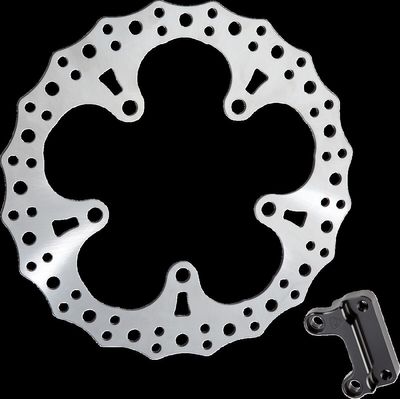 Bromsskiva fäste fram Arlen Ness Jagged 13" höger FLT/Touring 14-25
