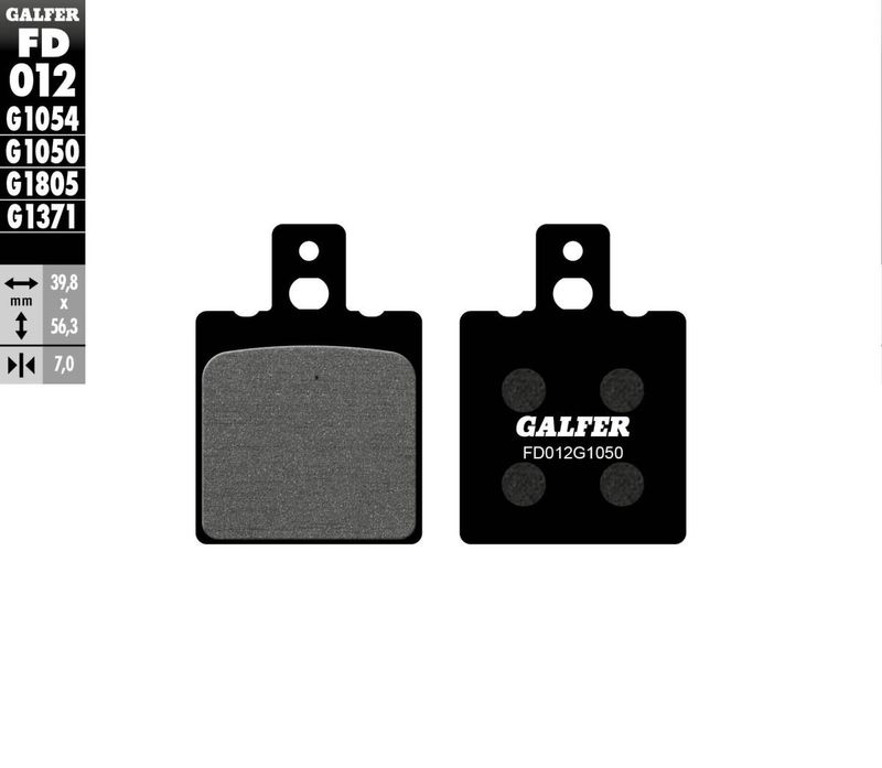 Bromsbelägg Galfer FD012G1050 Orcanic organiska