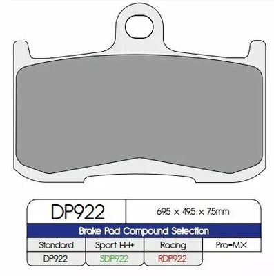 Bromsbelägg DP Brakes DP922 sintrade
