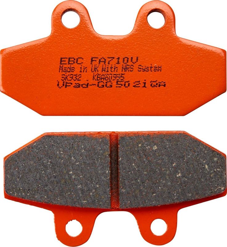 Bromsbelägg EBC FA710V V-Pad halvsintrade koppar Softail 18-26