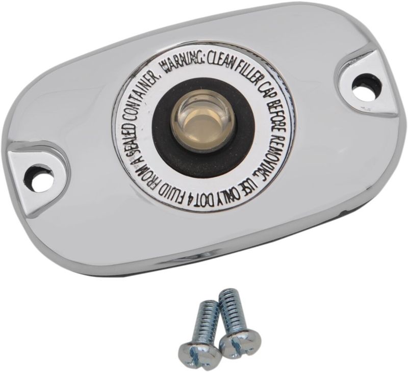 Lock huvudcylinder bak Drag Specialties Brake krom bak Softail 06-17, Dyna 16-17