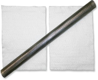 Baffel avgassystem LA Choppers Packing 24" 1.5 rostfri stål lång