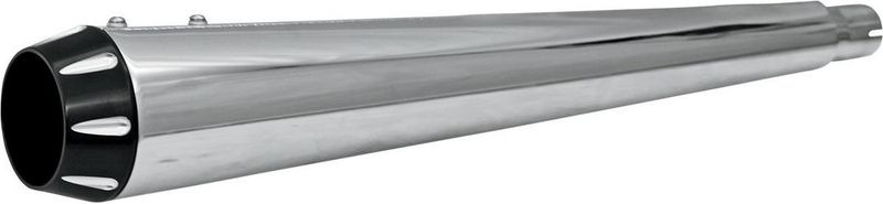Lock Bassani Xhaust Fluted Endcap svart
