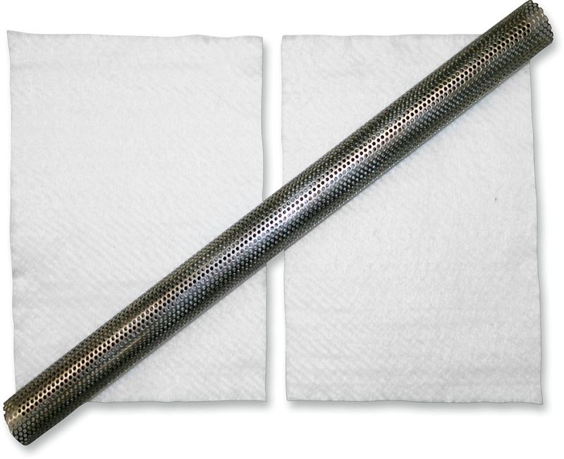 Baffel avgassystem LA Choppers Packing Tubing 24" 2-1/4 rostfri stål