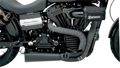 Avgassystem Drag Specialties 2 2X25 svart