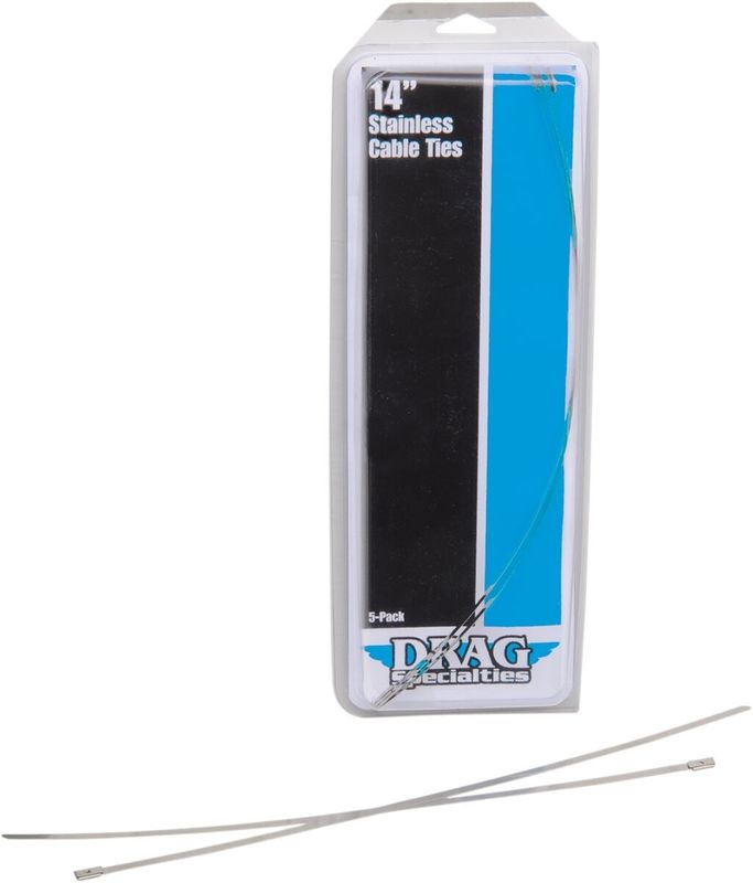 Buntband Drag Specialties 14 rostfri stål (5-pack)