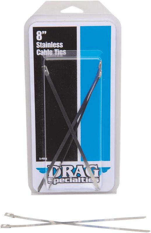 Buntband Drag Specialties 8 rostfri stål (5-pack)