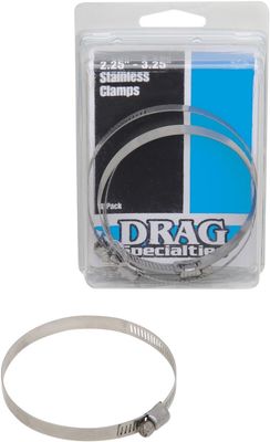 Klammer Drag Specialties Worm 2.25-3.25 rostfri stål (4-pack)
