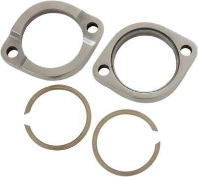 Avgasfläns Drag Specialties kraftig rostfri stål H-D 83-17