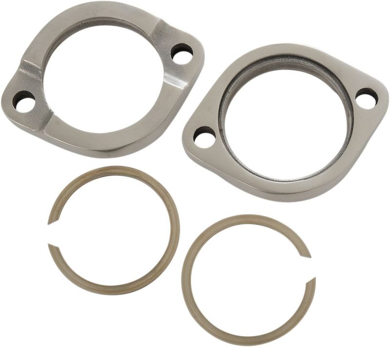 Avgasfläns Drag Specialties kraftig rostfri stål H-D 83-17