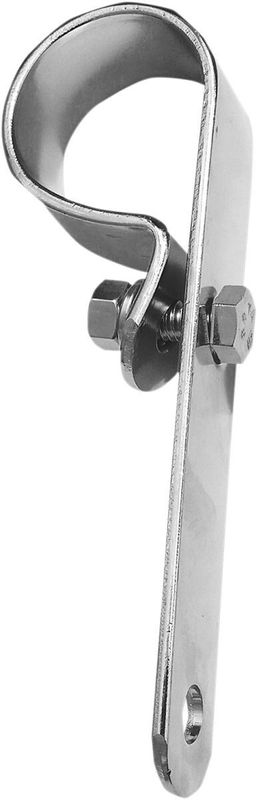 Ljuddämpare Paughco P-clamp 1-3/4" krom lång universal