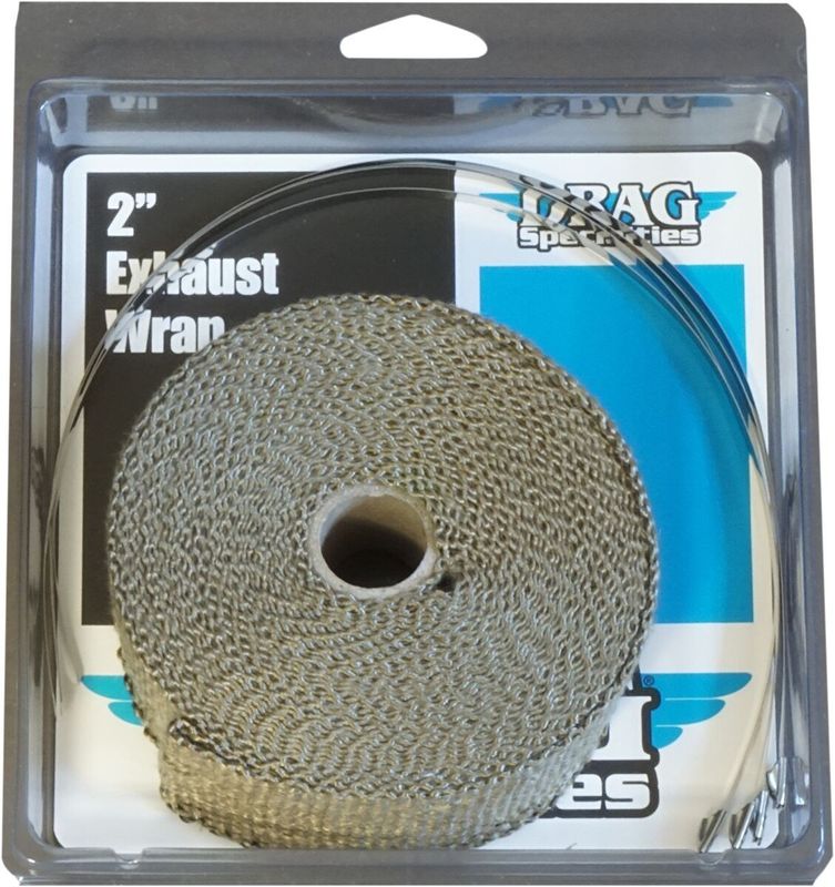 Avgassystem Drag Specialties Woven Basalt 2 2X25 brons