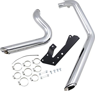 Avgassystem Vance & Hines Shortshots Staggered 2-1/2" krom XL Sportster 04-13