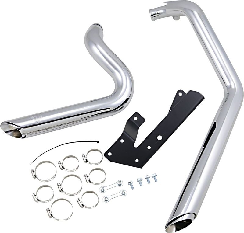 Avgassystem Vance & Hines Shortshots Staggered 2-1/2" krom XL Sportster 04-13