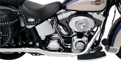 Avgasrör Bassani Xhaust True-Dual krom Softail 86-06