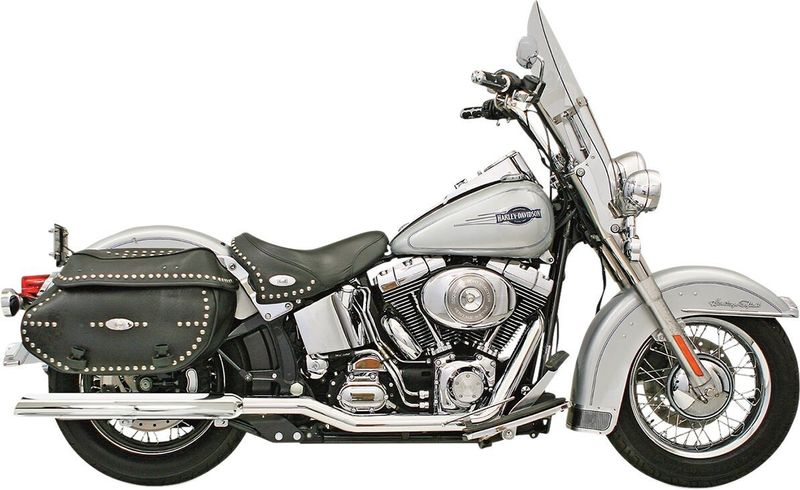 Avgasrör Bassani Xhaust True-Dual krom Softail 01-17