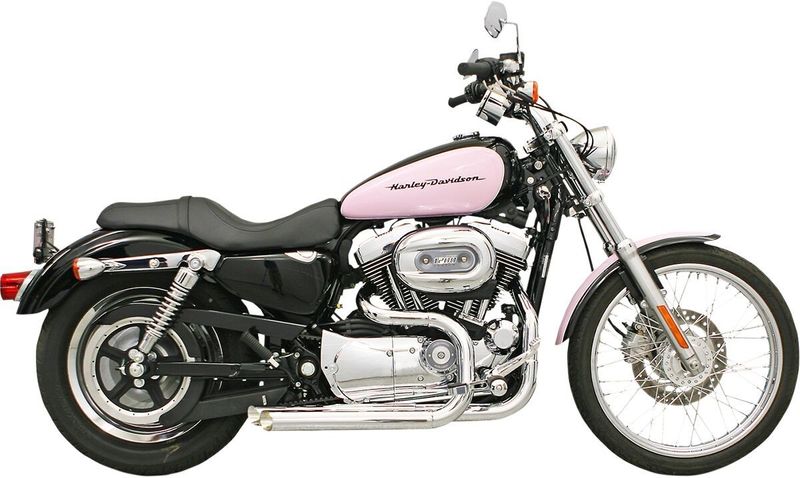 Avgassystem Bassani Xhaust Pro-Street krom Sportster 86-03