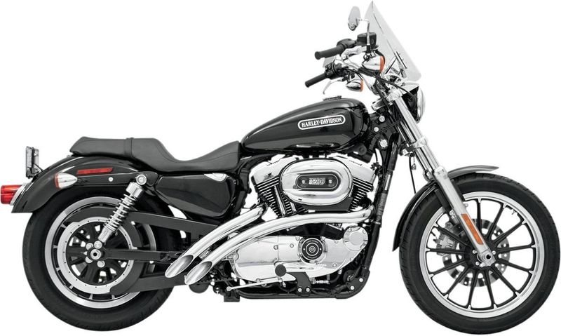 Avgassystem Bassani Xhaust Sweepers krom Sportster 86-03