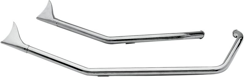 Avgasrör Paughco Fishtail Upswt 1-3/4" Softail 85-99
