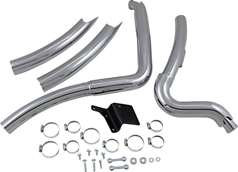 Avgassystem Vance & Hines 2 2-1/2" krom Dyna 91-05