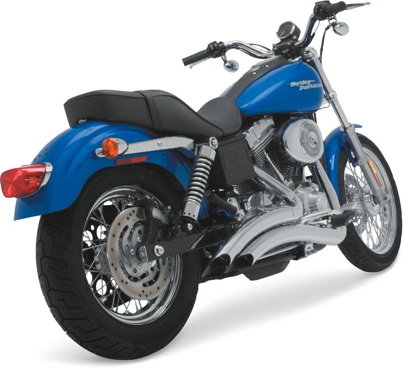 Avgassystem Vance & Hines 2 2-1/2" krom Dyna 91-05