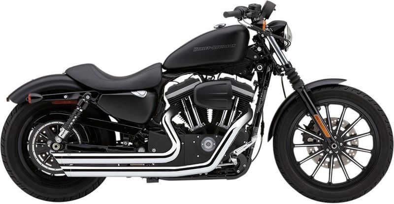 Avgassystem Cobra Speedster SlashDown krom XL Sportster 04-06