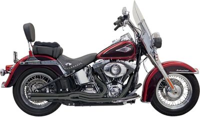 Avgassystem Bassani Xhaust Rage II Mega 2 Softail 86-17 svart