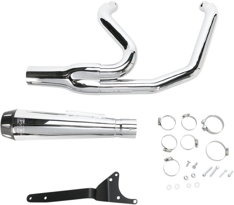 Avgassystem Bassani Xhaust Rage 2 1 FXR 84-94 krom