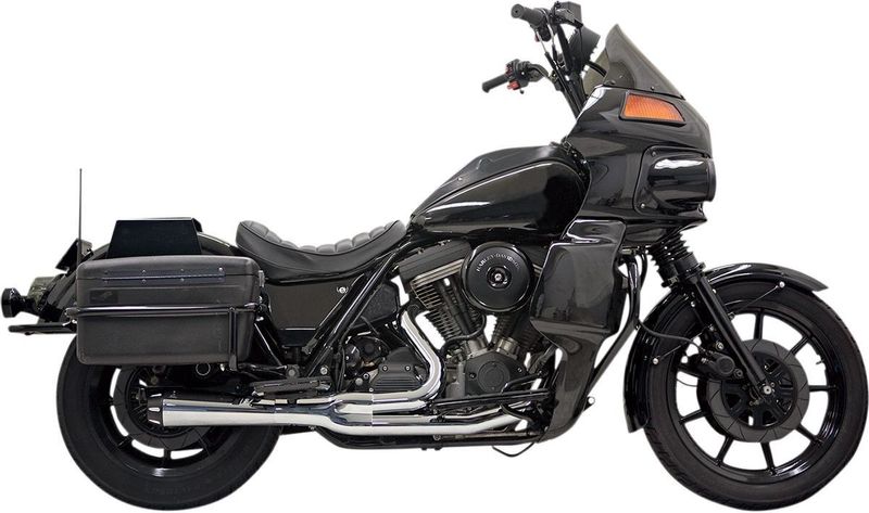 Avgassystem Bassani Xhaust Rage 2 1 Fxrt FXR 84-94 krom