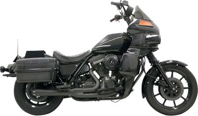 Avgassystem Bassani Xhaust Rage 2 1 Fxrt FXR 84-94 svart
