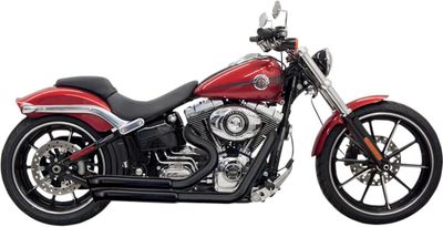 Avgassystem Bassani Xhaust Pro-Street Brkout Softail 08-17 svart