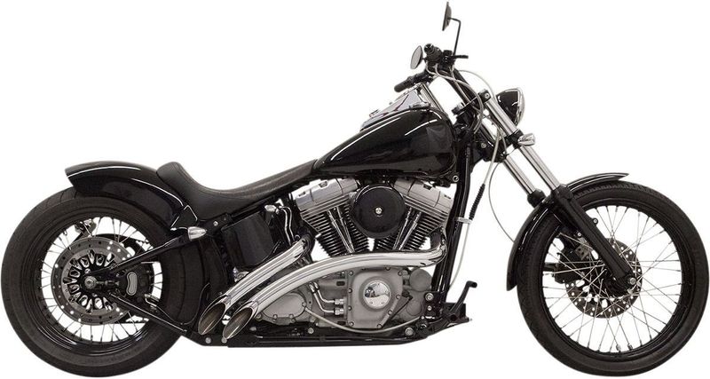 Avgassystem Bassani Xhaust Sweepers Softail 86-17, Dyna 91-17 krom