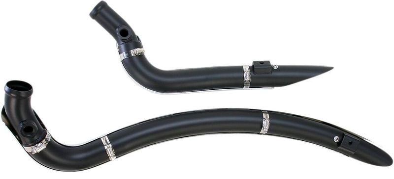 Avgassystem Bassani Xhaust Sweeper svart krom Softail 86-17, Dyna 91-17