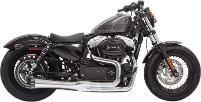 Avgassystem Bassani Xhaust Rage II Mega 2 Sportster 14-22 krom/svart