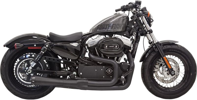 Avgassystem Bassani Xhaust Rage II Mega 2 Sportster 14-22 svart