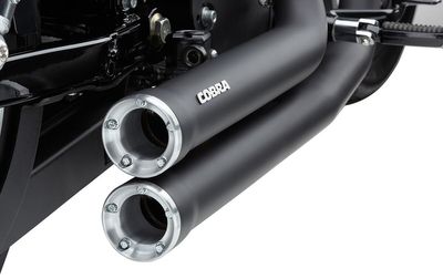 Avgassystem Cobra Speedster Shorts RPT svart XL Sportster 14-20