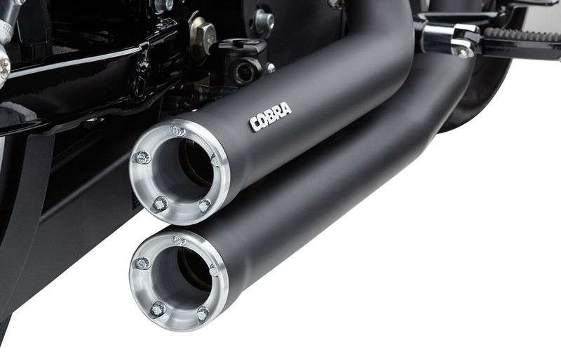 Avgassystem Cobra Speedster Shorts RPT svart XL Sportster 14-20
