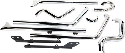 Avgassystem Bassani Xhaust True Fishtail 36 krom Softail 89-17