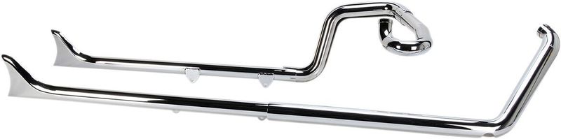 Avgassystem Bassani Xhaust True Fishtail 36 krom Softail 89-17