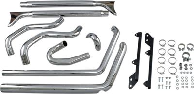 Avgassystem Bassani Xhaust True Fishtail Ftail Softail 89-17